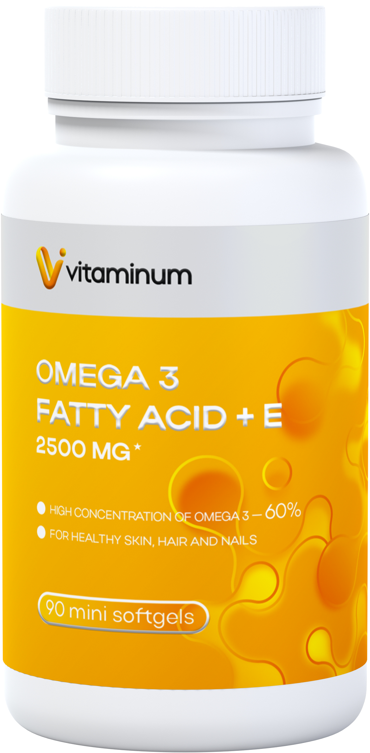  Vitaminum ОМЕГА 3 60% + витамин Е (2500 MG*) 90 капсул 700 мг   в Иванове